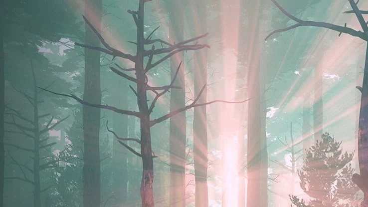 Abstract forest illustration